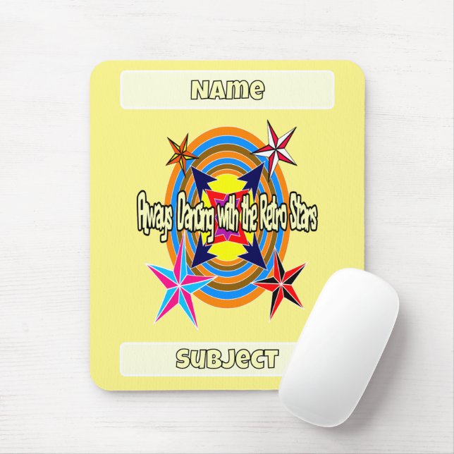 Always dancing with the Retro stars  Mouse Pad (With Mouse)