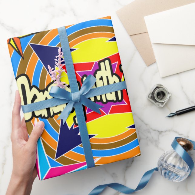 Always dancing with the Retro stars  Wrapping Paper (Gifting)