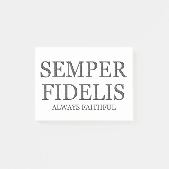 Always Faithful - Dark Post-it Notes (Front)