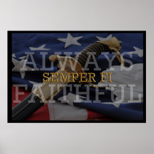 Always Faithful - Semper Fi Poster