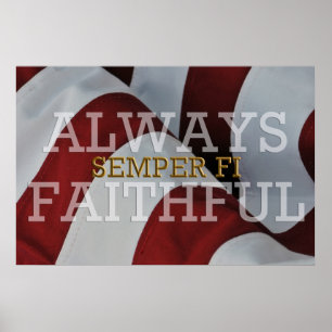 Always Faithful - Semper Fi Poster