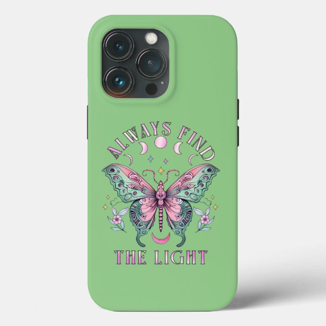 Always Find the Light Beautiful colourful butterfl Case-Mate iPhone Case (Back)