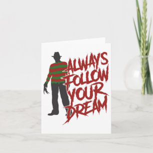 Always Follow Your Dreams Halloween Scary Night Ho Card