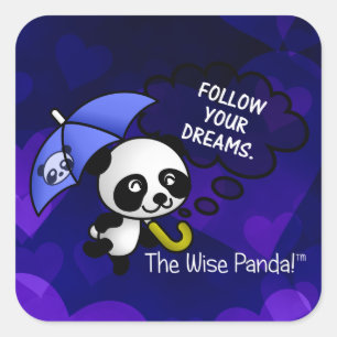 Always follow your dreams square sticker