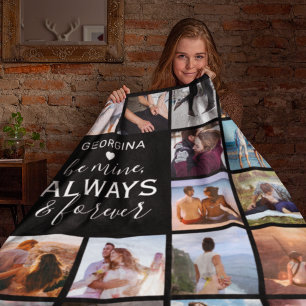 Always & Forever Picture Collage Fleece Blanket