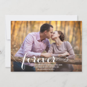 ALWAYS & FOREVER SAVE THE DATE ANNOUNCEMENT