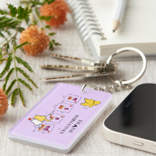 Always & Forever Sunset Lesbian Flag Wife Acrylic Key Ring