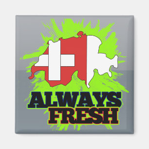 Always Fresh Switzerland Magnet