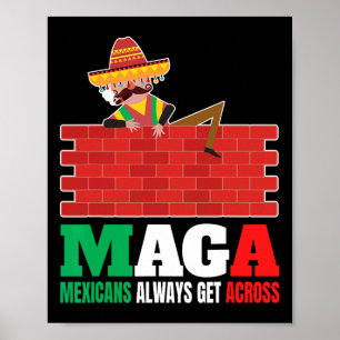 Always Get Across Anti Funny Men Mexico Pride Poster