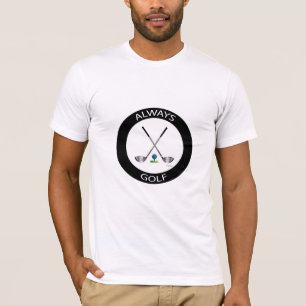 Always GOLF Logo Cool White T-Shirt