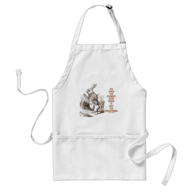 Always Good Timely Efforts Delay Procrastination Standard Apron (Front)
