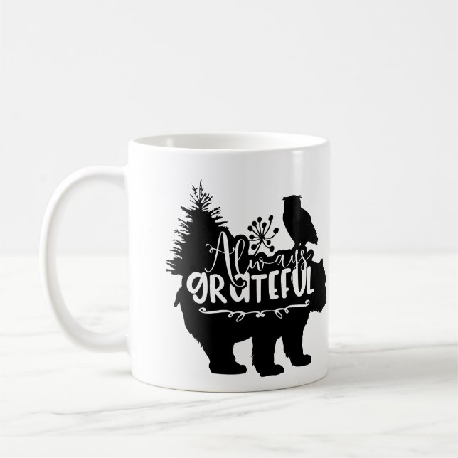 Always Grateful Coffee Mug (Left)