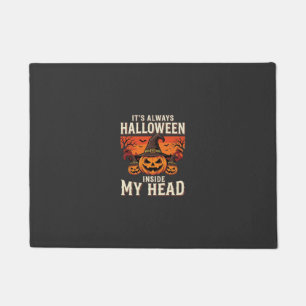 Always Halloween Pumpkin Witch Design_1 Doormat