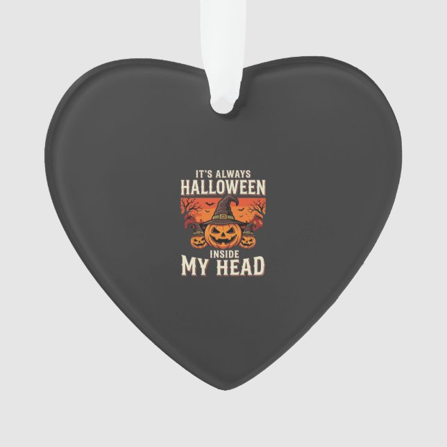 Always Halloween Pumpkin Witch Design_1 Ornament (Front)