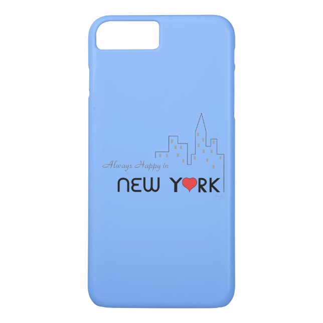 "Always Happy in (Love) New York" Case-Mate iPhone Case (Back)