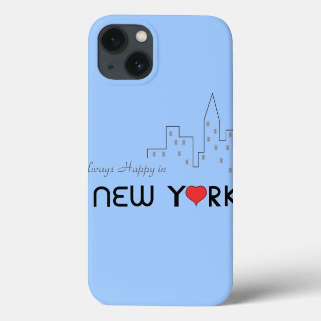 Always Happy in New York Case-Mate iPhone Case (Back)