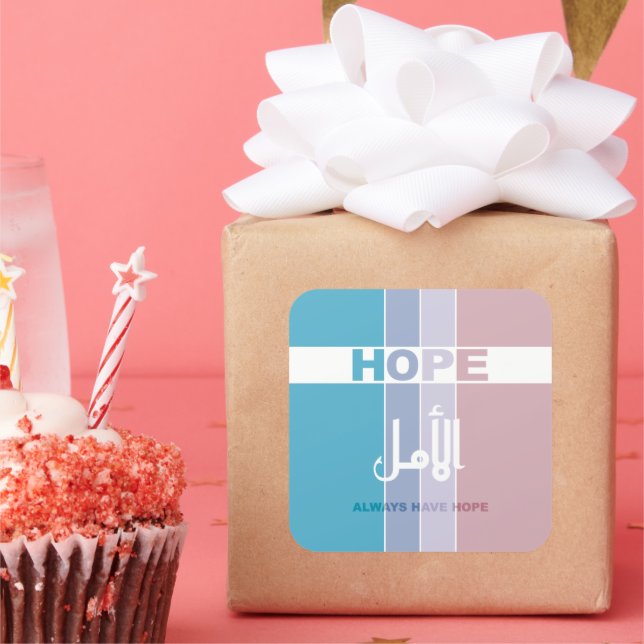 Always Have Hope Square Sticker (Party)