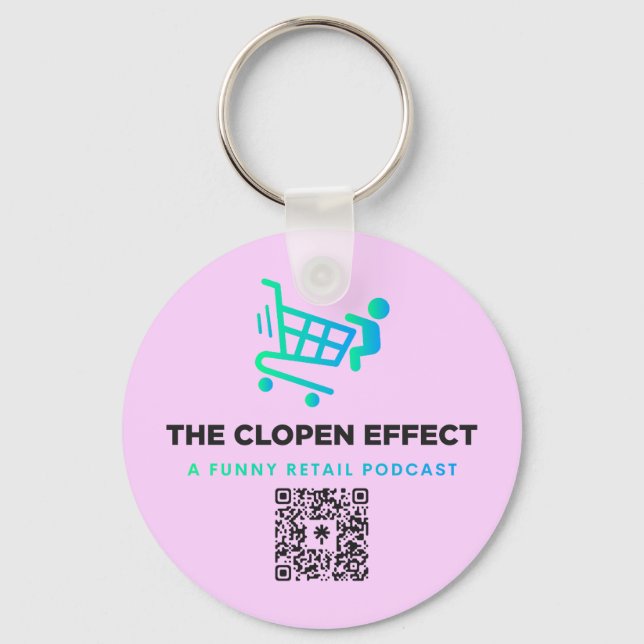 Always have The Clopen Effect with you Key Ring (Back)