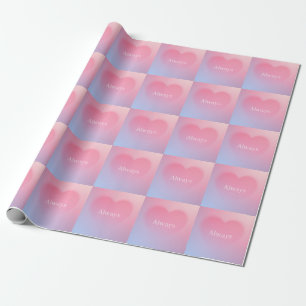 Always heart wrapping paper