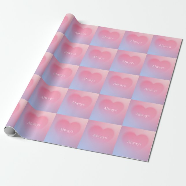 Always heart  wrapping paper (Unrolled)