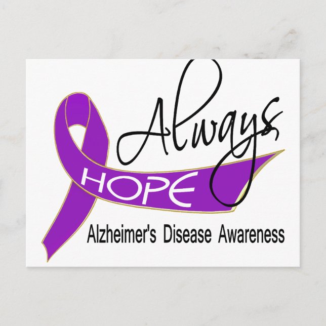 Always Hope Alzheimer's Disease Postcard (Front)