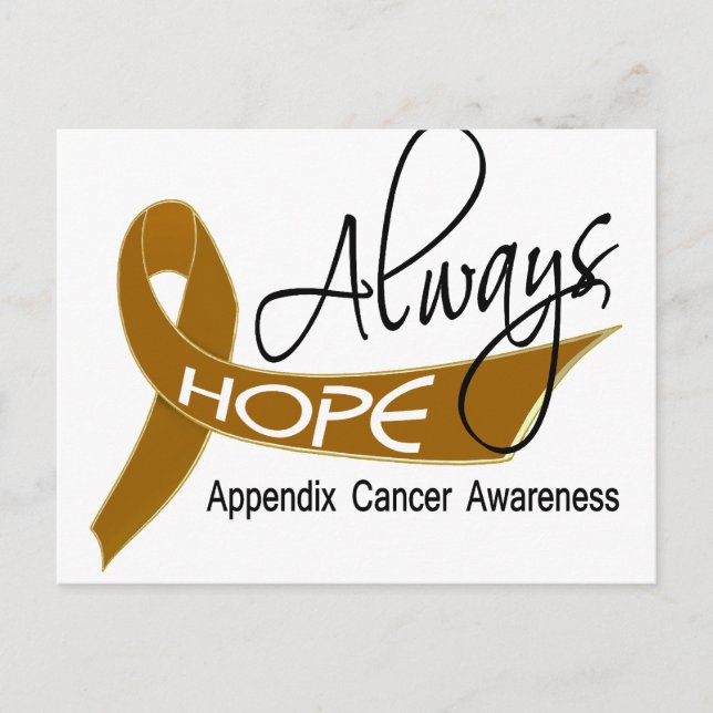 Always Hope Appendix Cancer Postcard (Front)