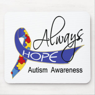 Always Hope Autism Mouse Pad
