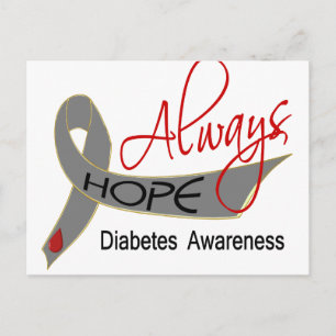 Always Hope Diabetes Postcard