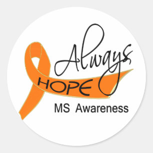Always Hope MS Classic Round Sticker