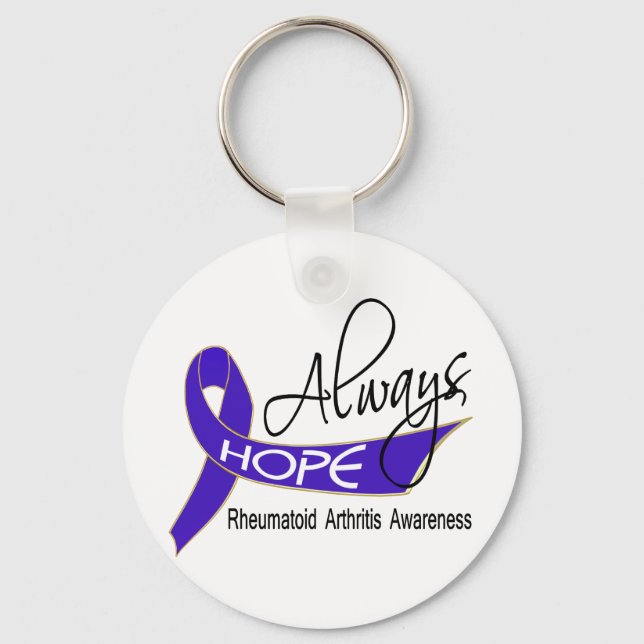 Always Hope Rheumatoid Arthritis Key Ring (Front)