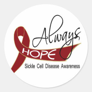 Always Hope Sickle Cell Disease Classic Round Sticker