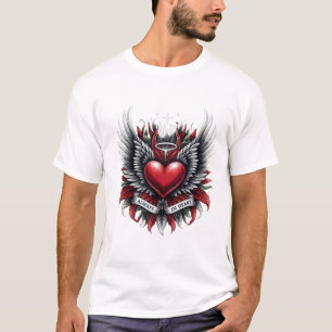 Always In Heart Typography T-Shirt
