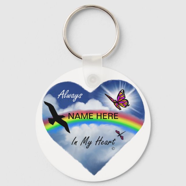 Always In My Heart Key Ring (Front)
