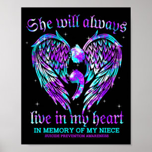Always In My Heart My Niece Prevention Awareness Poster