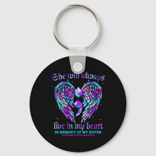 Always In My Heart My Sister Suicide Prevention Aw Key Ring