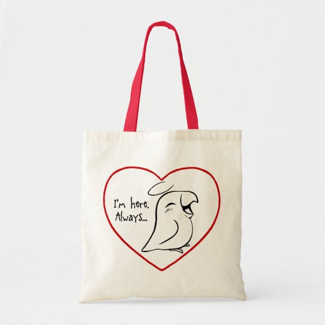 Always in my heart tote bag (Front)