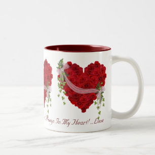 Always in My Heart Two-Tone Coffee Mug