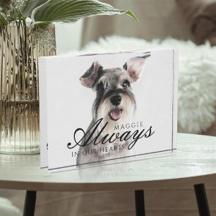 Always In Our Hearts Pet Memorial keepsake Photo Block