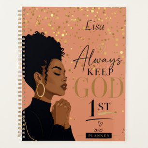 Always Keep God 1st Glitter Sparkle Planner