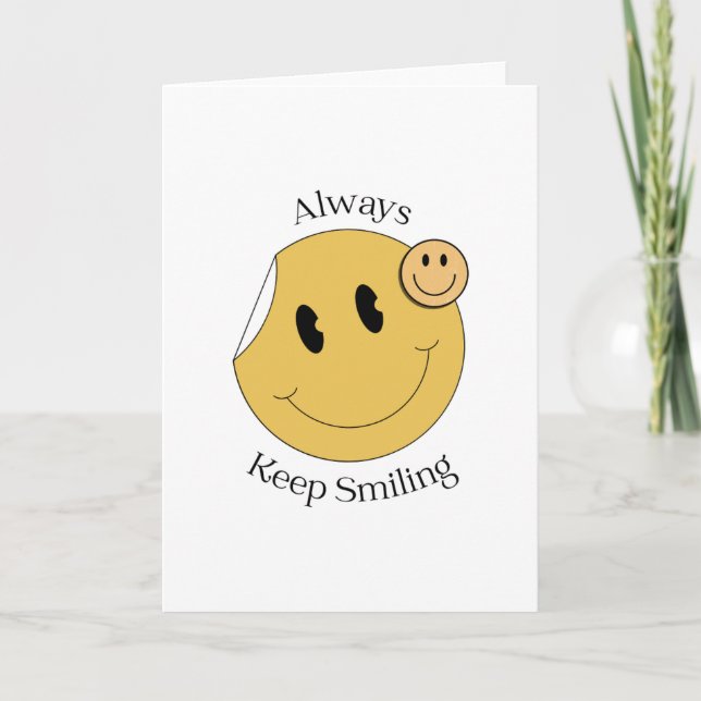 Always Keep Smiling CardFolded Program (Front)