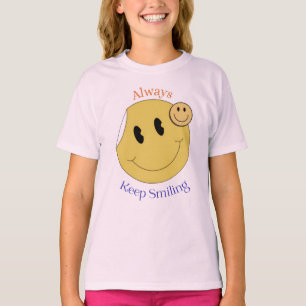 Always Keep Smiling 😊 Cute Positive Quote Desig T-Shirt