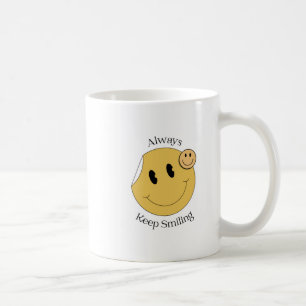 Always Keep Smiling Smiley Face Mug Motivational