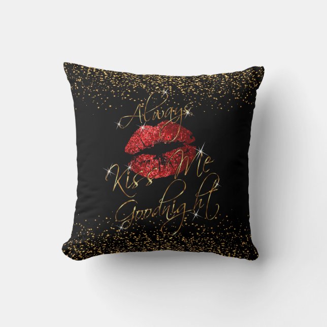 Always Kiss Me Goodnight Cushion (Front)