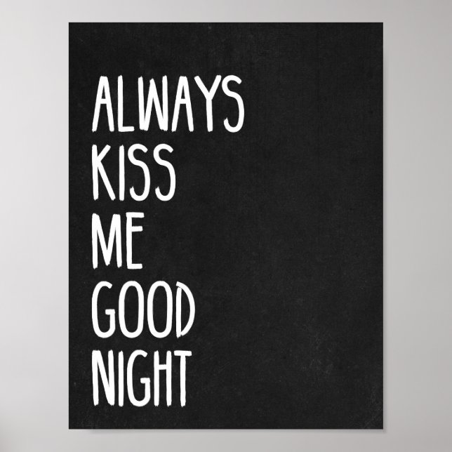 Always Kiss Me Goodnight Poster (Front)