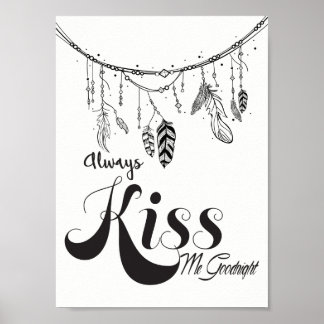 Always Kiss Me Goodnight Wall Art