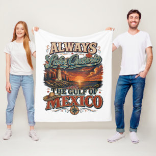 Always Lake Ontario and The Gulf of Mexico Fleece Blanket