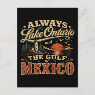 Always Lake Ontario and The Gulf of Mexico Holiday Postcard