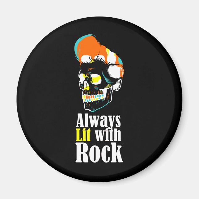 Always lit with rock magnet (Front)