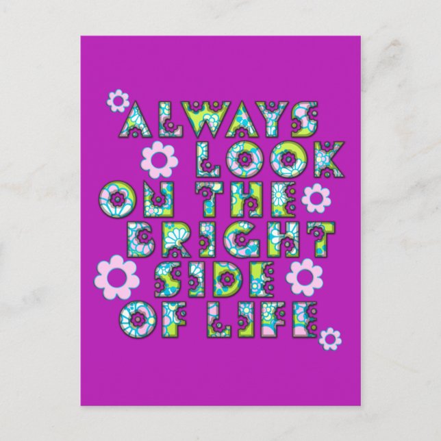 always look on the bright side of life postcard (Front)