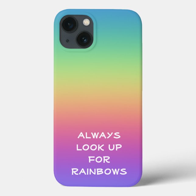 Always Look Up for Rainbows Case-Mate iPhone Case (Back)